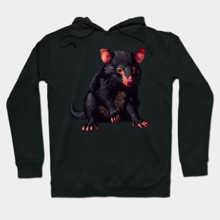 Tasmanian Devil in Pixel Form Hoodie